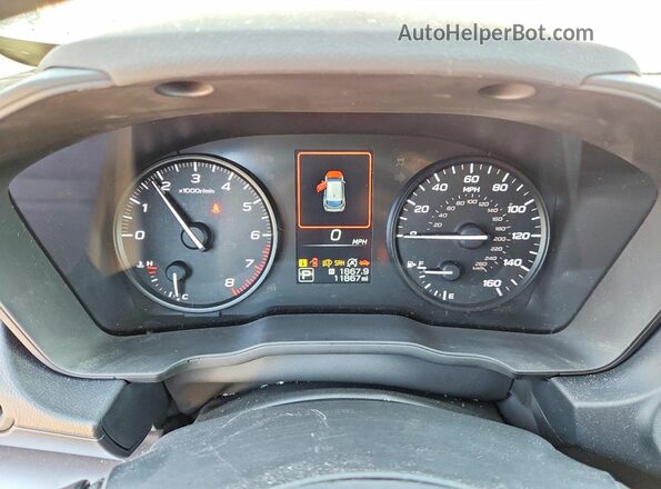 JF1GUABC7R8914279 2024 SUBARU IMPREZA White Instrument cluster view