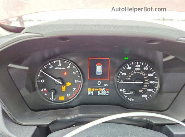 JF1GUABC8S8223655 2025 SUBARU IMPREZA Red Вид щитка приладів