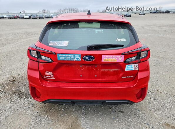 JF1GUABC8S8223655 2025 SUBARU IMPREZA Red Вид ззаду