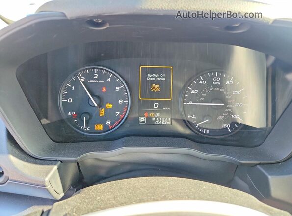 JF1GUABCXR8850237 2024 SUBARU IMPREZA Red Widok zestawu wskaźników