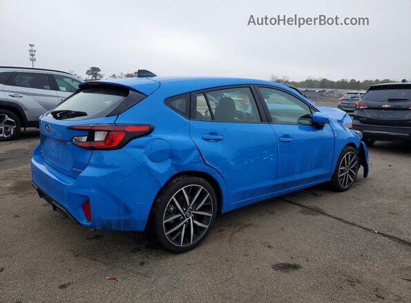 JF1GUAFC0S8335652 2025 SUBARU IMPREZA Синий Задняя правая четверть