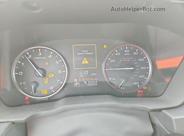 JF1GUHJC1S8217304 2025 SUBARU IMPREZA Серый Вид щитка приборов