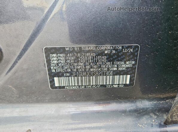 JF1GUHJC1S8217304 2025 SUBARU IMPREZA Серый Вид подкапотного пространства