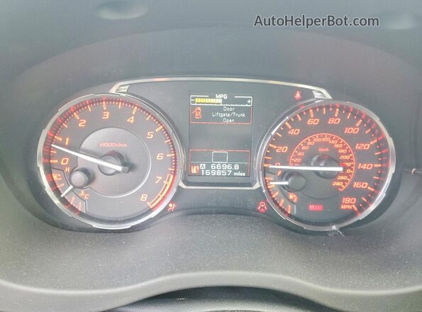 JF1VA1F67G9820091 2016 SUBARU WRX Silver Widok zestawu wskaźników