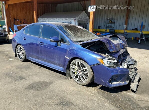 JF1VA2S62L9824944 2020 SUBARU WRX Синий Передняя правая четверть