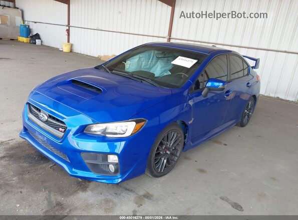 JF1VA2V60H9841938 2017 SUBARU WRX STI Blue Przód lewy