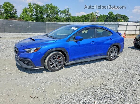 JF1VBAA61N9029007 2022 SUBARU WRX Blue წინა მარცხენა ხედი სამი მეოთხედიდან