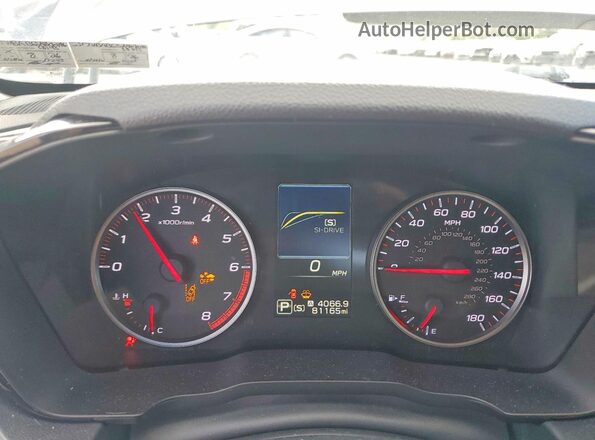 JF1VBAB65N8010786 2022 SUBARU WRX Серый Вид щитка приборов