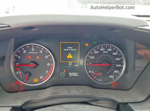 JF1VBAF63P9810543 2023 SUBARU WRX Синий Вид щитка приборов