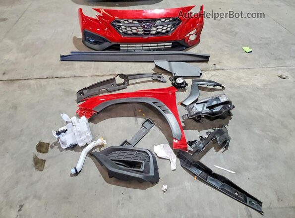 JF1VBAF63P9814723 2023 SUBARU WRX Red ძრავის განყოფილების ხედი