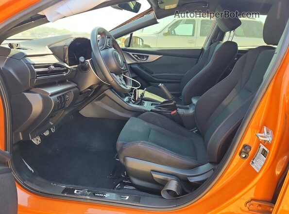 JF1VBAF63P9822529 2023 SUBARU WRX Orange Вид салону спереду