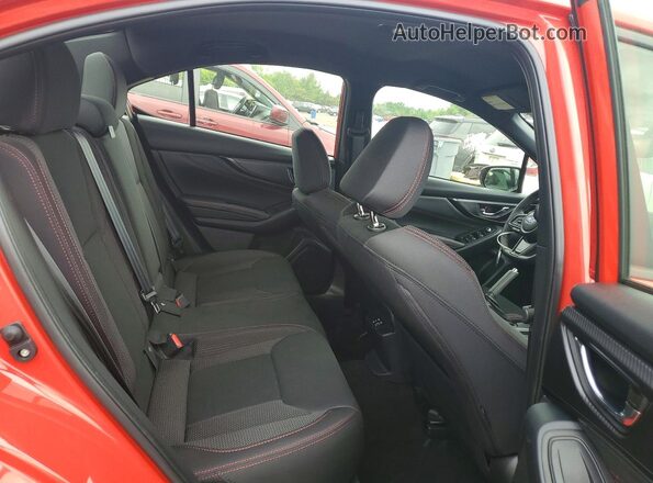 JF1VBAH68S9805652 2025 SUBARU WRX Red Widok tylnych siedzeń