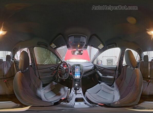 JF1VBAH69S9801836 2025 SUBARU WRX Красный Панорамный вид салона 360°