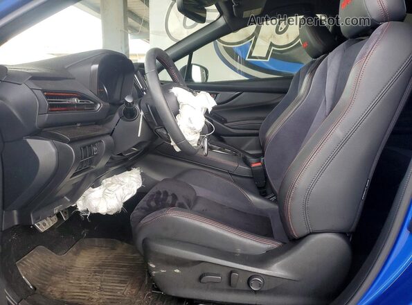 JF1VBAN64N8020964 2022 SUBARU WRX Blue Widok wnętrza z przodu