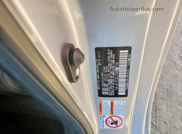 JF1ZCAC11H9602704 2017 SUBARU BRZ Silver Widok komory silnika