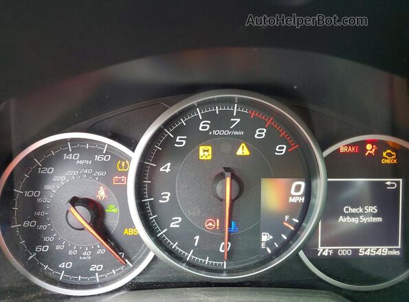 JF1ZCAC15H9605587 2017 SUBARU BRZ Синий Вид щитка приборов
