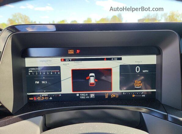 JF2BURLD7TY498740 2026 SUBARU OUTBACK White Вид щитка приладів