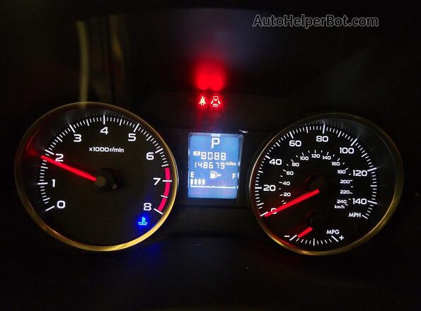JF2GPABC0H8258752 2017 SUBARU CROSSTREK Серебряный Вид щитка приборов