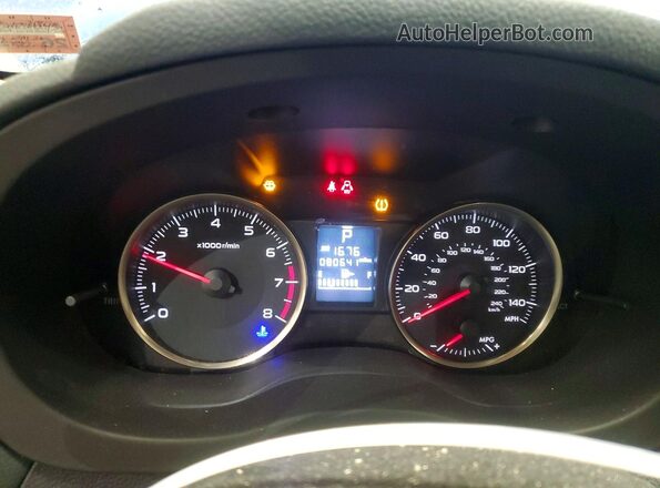 JF2GPABC2G8271789 2016 SUBARU CROSSTREK Blue ხელსაწყოთა პანელის ხედი