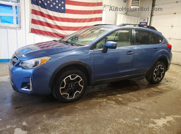 JF2GPABC2G8271789 2016 SUBARU CROSSTREK Blue წინა მარცხენა ხედი სამი მეოთხედიდან