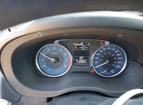 JF2GPABC3GH294403 2016 SUBARU CROSSTREK Blue Вид щитка приладів