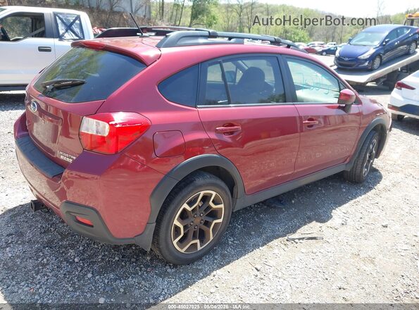 JF2GPABC3H8219539 2017 SUBARU CROSSTREK Красный Задняя правая четверть