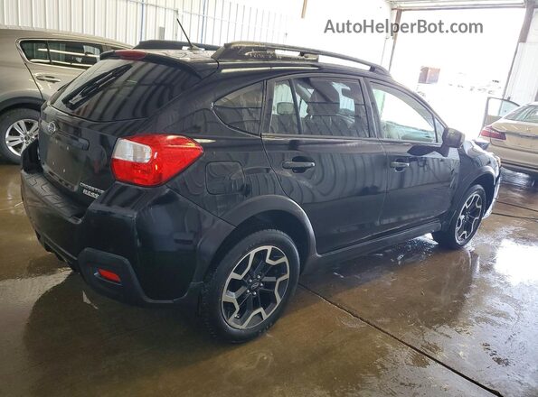JF2GPABC3H8268949 2017 SUBARU CROSSTREK Black Trasero derecho