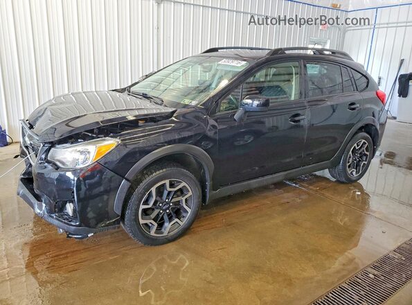 JF2GPABC3H8268949 2017 SUBARU CROSSTREK Black Vista tres cuartos delantera izquierda