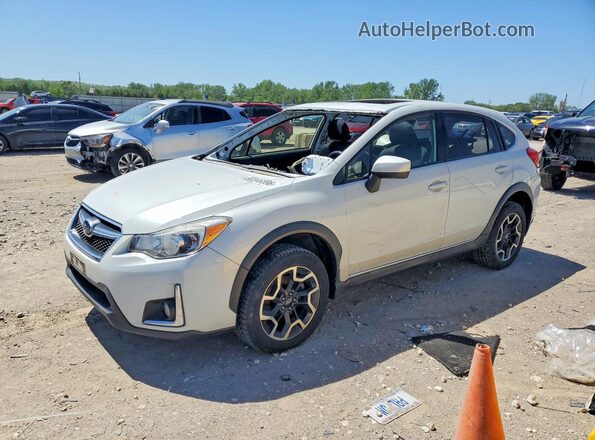JF2GPABC5HH214973 2017 SUBARU CROSSTREK White Առջևի ձախ երեք քառորդ տեսարան