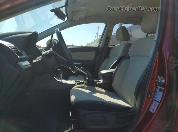 JF2GPABC5HH243213 2017 SUBARU CROSSTREK Коричневый Вид салона спереди
