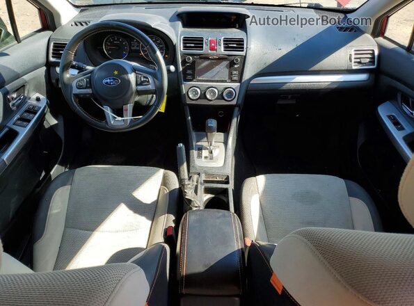 JF2GPABC5HH243213 2017 SUBARU CROSSTREK Коричневый Вид панели приборов