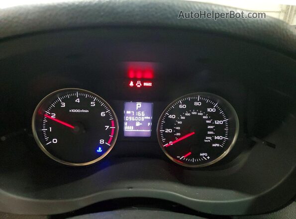 JF2GPABC6G8344906 2016 SUBARU CROSSTREK Белый Вид щитка приборов