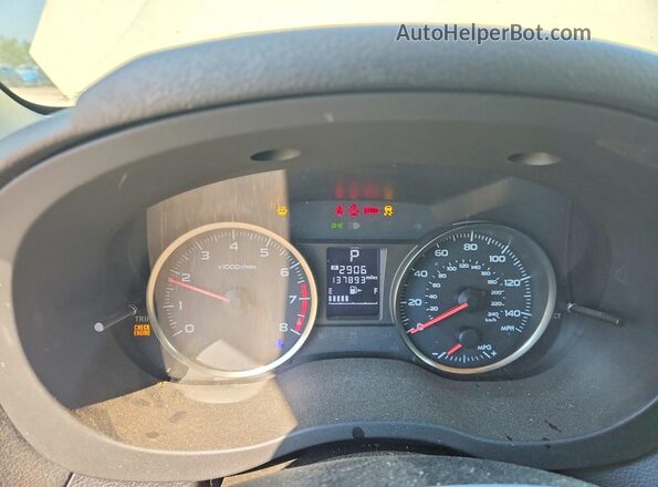 JF2GPABC7HH262412 2017 SUBARU CROSSTREK Бежевый Вид щитка приборов