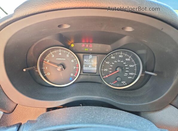 JF2GPABC8G8269450 2016 SUBARU CROSSTREK Серый Вид щитка приборов