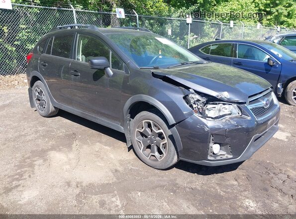 JF2GPABC8HH249801 2017 SUBARU CROSSTREK Серый Передняя правая четверть