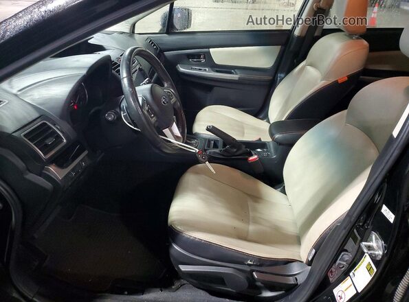 JF2GPAKC5GH281202 2016 SUBARU CROSSTREK Черный Вид салона спереди