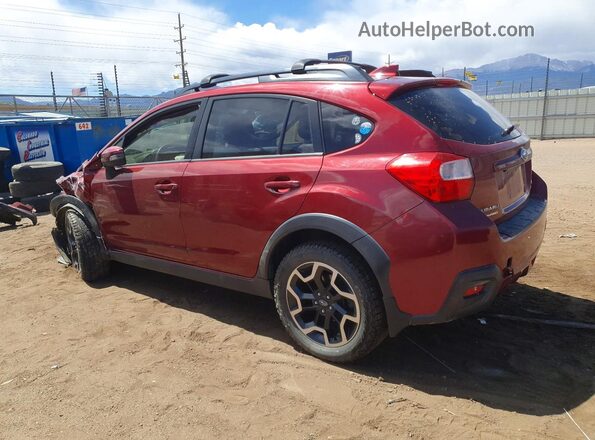 JF2GPAKC5H8202273 2017 SUBARU CROSSTREK Бордовый Задняя левая четверть