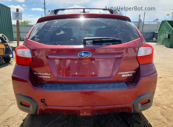 JF2GPAKC5H8202273 2017 SUBARU CROSSTREK Бордовый Вид сзади
