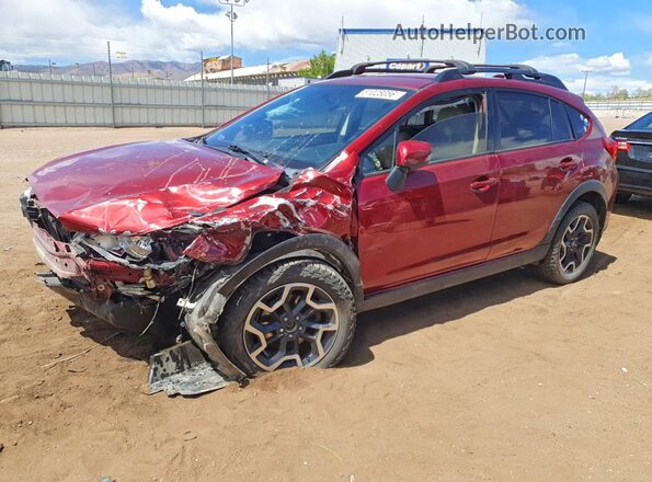 JF2GPAKC5H8202273 2017 SUBARU CROSSTREK Бордовый Передняя левая четверть