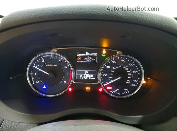 JF2GPAKC7HH230138 2017 SUBARU CROSSTREK Blue Вид щитка приладів