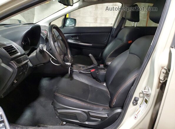 JF2GPALC1G8237664 2016 SUBARU CROSSTREK Бежевый Вид салона спереди