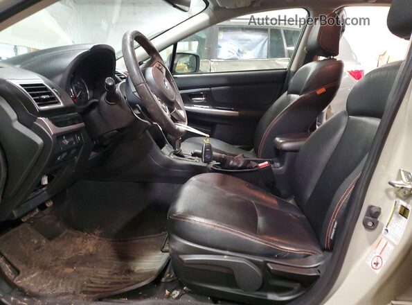 JF2GPALC1HH240226 2017 SUBARU CROSSTREK Желто-коричневый Вид салона спереди