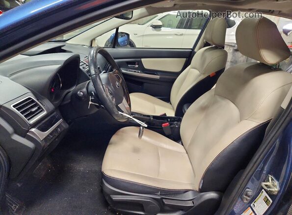JF2GPALC2G8329222 2016 SUBARU CROSSTREK Blue Front interior view