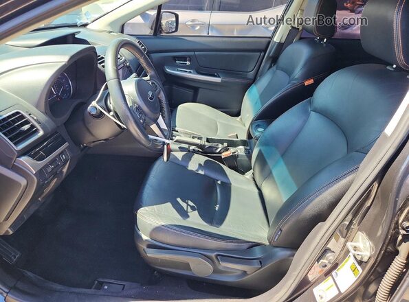 JF2GPALC4G8212127 2016 SUBARU CROSSTREK Gray Widok wnętrza z przodu