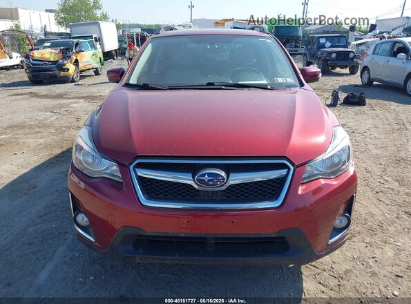 JF2GPALC4G8338469 2016 SUBARU CROSSTREK Бордовый Вид панели приборов