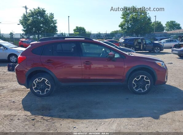 JF2GPALC4G8338469 2016 SUBARU CROSSTREK Бордовый Вид щитка приборов