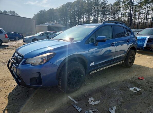 JF2GPALC5HH240679 2017 SUBARU CROSSTREK Синий Передняя левая четверть