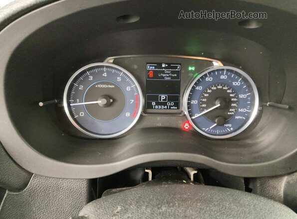 JF2GPALC8GH294847 2016 SUBARU CROSSTREK Blue Սարքավորումների վահանակի տեսք