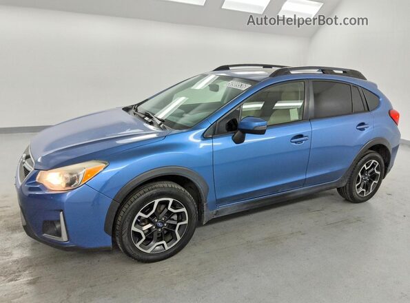 JF2GPALC8GH294847 2016 SUBARU CROSSTREK Blue Առջևի ձախ երեք քառորդ տեսարան