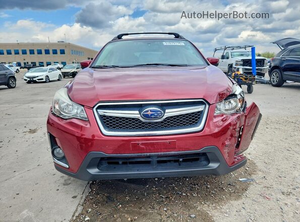 JF2GPANC0G8329555 2016 SUBARU CROSSTREK Maroon Vista frontal